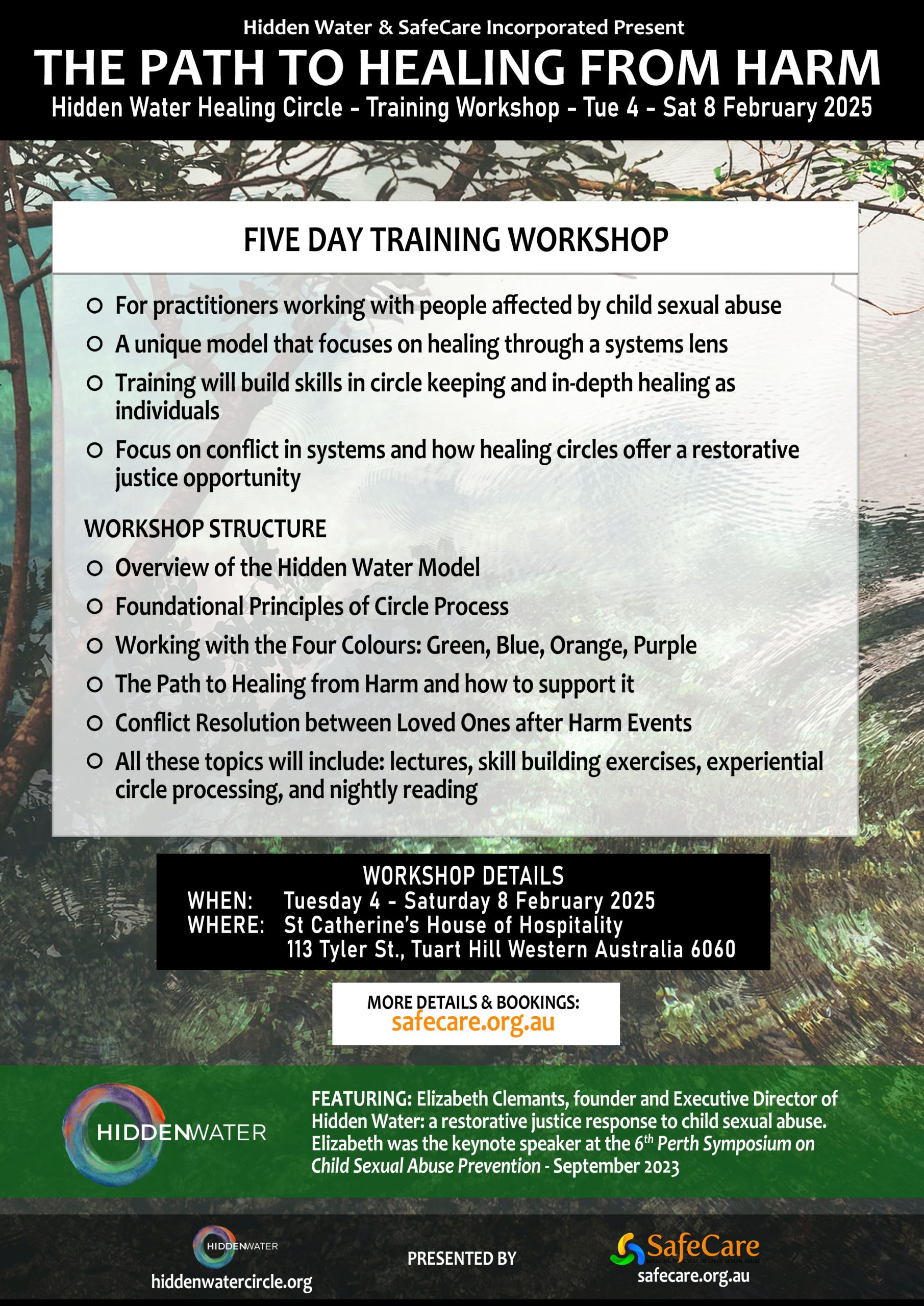 Hidden Water Training Circle Training Flyer - Feb 2025